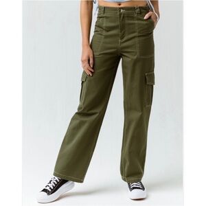 Full Tilt Olive Green Cargo Pants Size‎ L